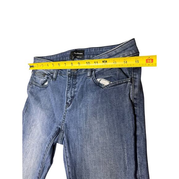 The Kooples Short Fit Skinny Jeans Size 29 Blue Denim Skull Detail - Picture 4 of 8